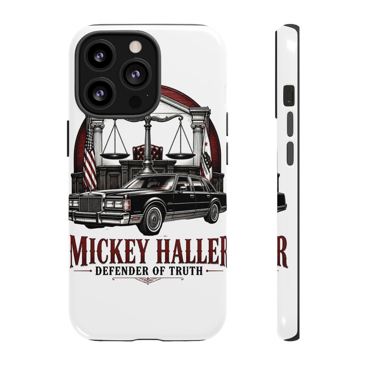 The Lincoln Lawyer "Mickey Haller - Defender of Truth" Phone Case - alternate angle 1, merchandise