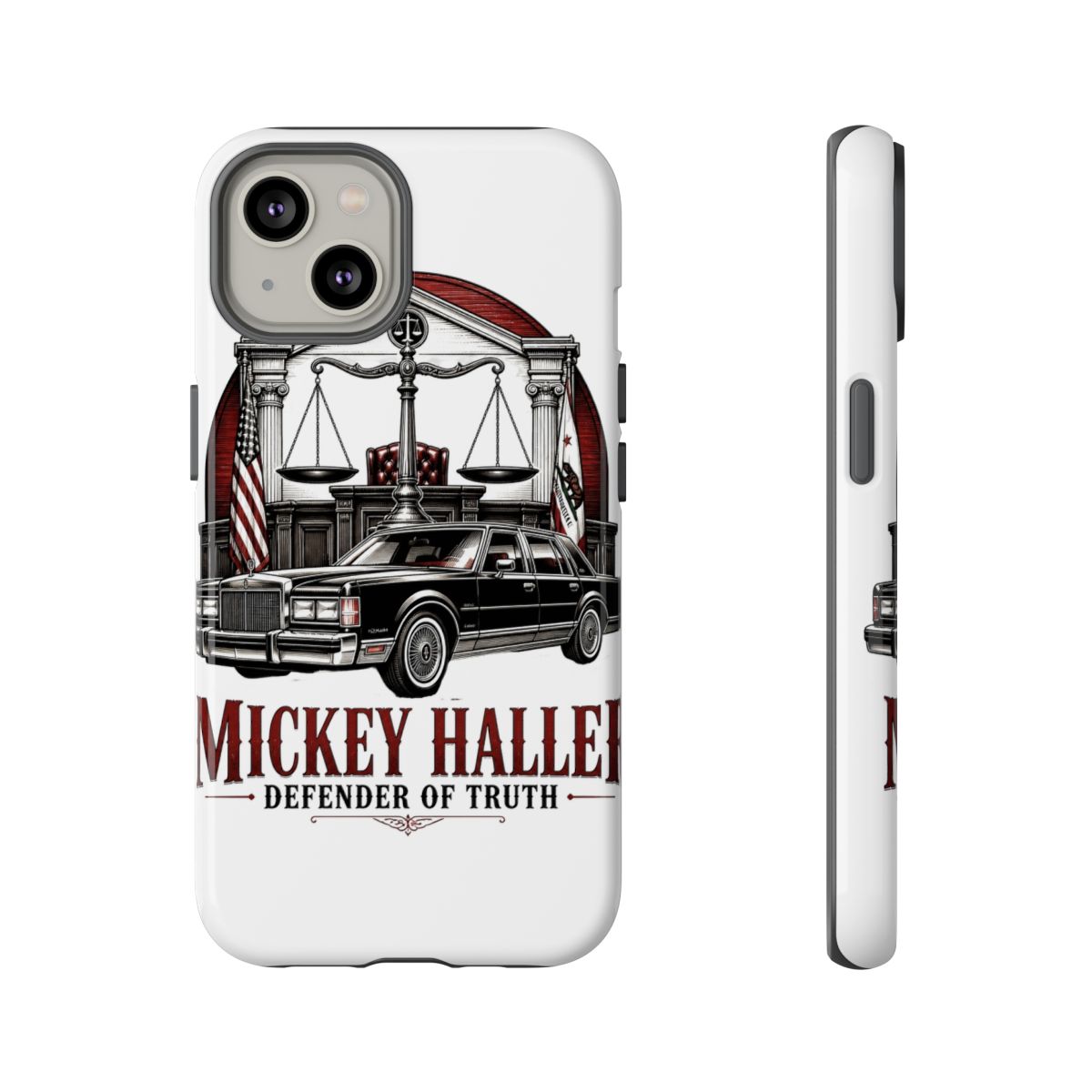 The Lincoln Lawyer "Mickey Haller - Defender of Truth" Phone Case - alternate angle 3, merchandise