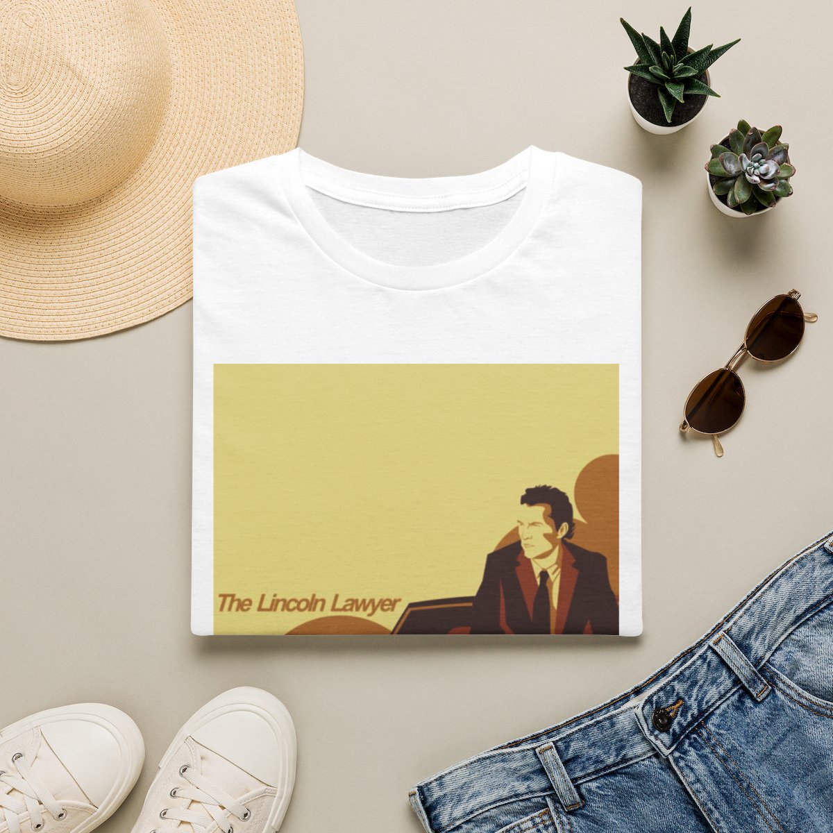 The Lincoln Lawyer T-Shirt | Retro Lawyer Silhouette Tee | Lincoln Lawyer