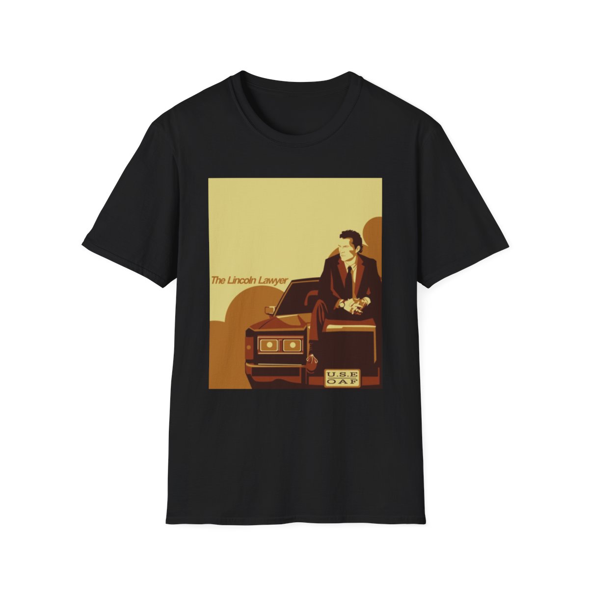 The Lincoln Lawyer T-Shirt | Retro Lawyer Silhouette Tee | Lincoln Lawyer - alternate angle 2, merchandise