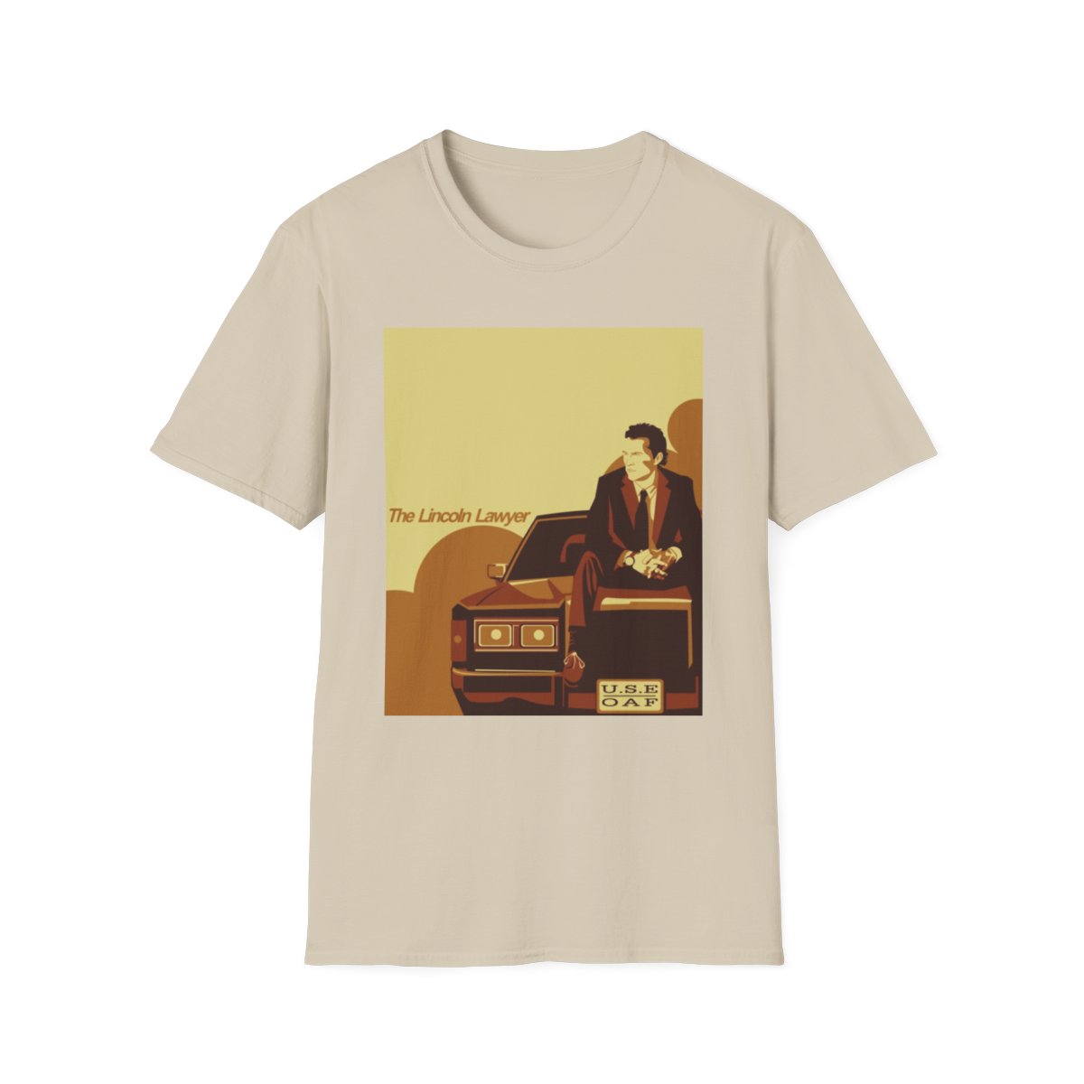 The Lincoln Lawyer T-Shirt | Retro Lawyer Silhouette Tee | Lincoln Lawyer - alternate angle 3, merchandise
