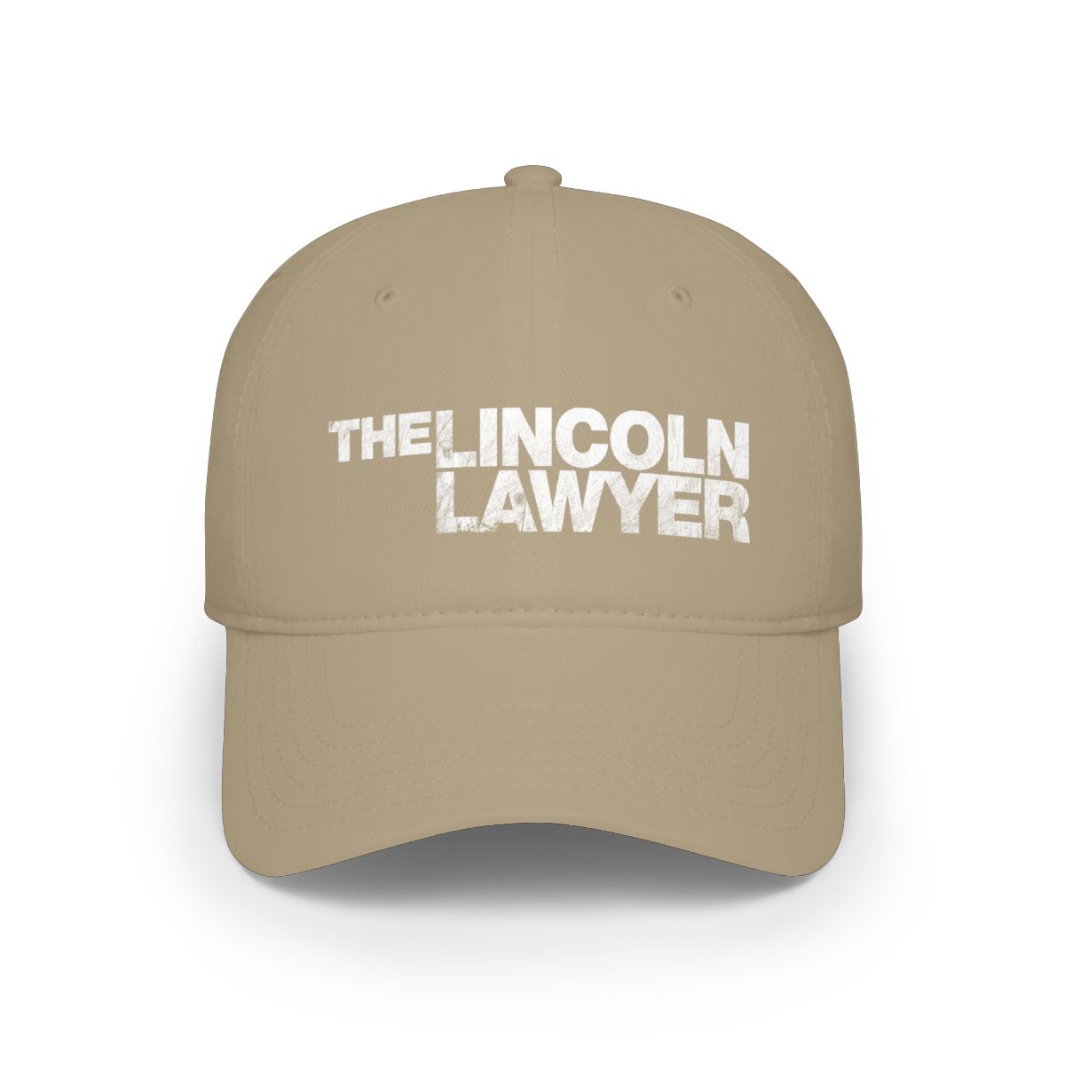 THE LINCOLN LAWYER Baseball Cap | Embroidered Text Lawyer Hat | Lincoln Lawyer - alternate angle 2, merchandise